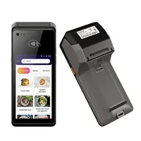 Terminal de Commande Portable V520 5 Pouces/5.5 Pouces pour Restaurant, PDA Android avec Imprimante Intégrée et NFC