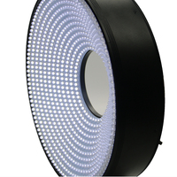 Lampe d'inspection à vision artificielle à anneau LED réglable avec variateur d'intensité pour microscope