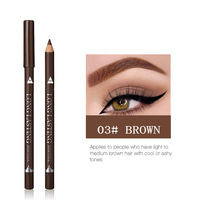 Crayon Cosmétique Double Usage Naturel 3D Imperméable, Anti-Transpiration, Végétalien, Minéral, Effet Bois, pour Eyeliner et Sourcils, Contour des Yeux