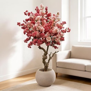 Arbre artificiel de fleurs de <span class=keywords><strong>cerisier</strong></span> <span class=keywords><strong>japonais</strong></span> Sakura rose luxueux de 200 cm, coloré, pour la décoration de magasins, d'hôtels, de mariages et de festivals - Product Image 1