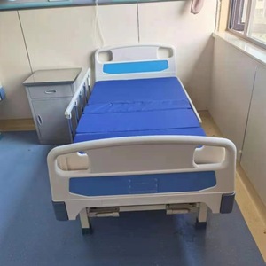 Elderly Care <b>Bed</b> <b>With</b> Adjustable Back And Leg Support Multi Functional Home Use Steel Frame ABS Headboard And Footboard - Product Image 1