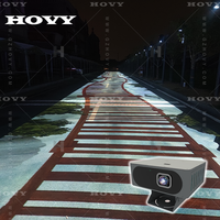 Système de jeu interactif de projection au sol Hovy Outdoor avec écran LCD haute résolution multicolore et mise au point automatique 3D intégrée
