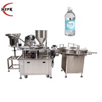Machine de remplissage et de bouchage automatique HZPK pour liquides et pâtes, pour eau, cosmétiques, sauces, shampoings, crèmes, parfums, bouteilles en plastique, en verre, bidons et pots