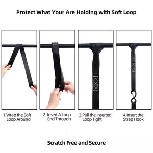 2 Packs <span class=keywords><strong>25</strong></span> <span class=keywords><strong>mm</strong></span> 1 "608kgs Mini Cargo Transport Lashing Belt Heavy Duty Strap with Rubber Handle Ratchet Tie Down - Product Image 4