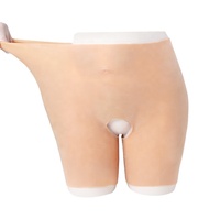 Culotte rembourrée en silicone pour fesses et hanches, sous-vêtement féminin rehausseur de fesses, culotte rembourrée pour hanches larges, en silicone pour travestis