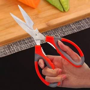 Household kitchen stainless steel scissors, multi-functional chicken bone shears, barbecue food shears, <b>BBQ</b> <b>tools</b>, food - Product Image 1