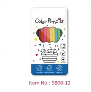 Professional High Quality Eco-friendly Hexagonal Water Based Colored Pencil Portable Colored Pencil Set