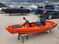 Kayak de Pesca a Pedal de 10 pies de Plástico Rotomoldeado PE con Sistema de Pedales, Fabricante Real Young Kayak