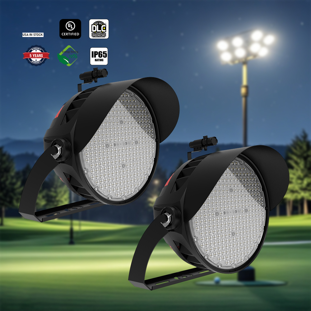 IP66 High Mast Light Outdoor 600W LED Stadium Flood Light with DLC ETL Listing for Tennis Basketball Football Courts Lighting