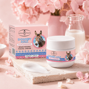 Crème Visage Éclaircissante Aichun Beauty <span class=keywords><strong>au</strong></span> <span class=keywords><strong>Lait</strong></span> <span class=keywords><strong>d</strong></span>'Ânesse et Niacinamide, Nourrissante, Réparatrice, Raffermissante et Éclaircissante pour la Peau - Nouveauté ! - Product Image 1