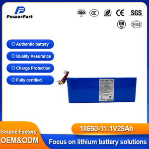 حزمة بطارية ليثيوم أيون ICR18650-3S10P بسعة 25000 مللي أمبير في الساعة وجهد 11.1 فولت/12 فولت لإضاءة المسرح بتقنية LED - Product Image 1