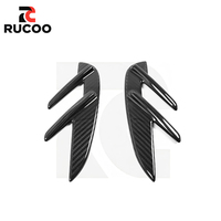 Coques de garniture de garde-boue en carbone sec pour BMW G82 G81 G82 G83 M3 M4, garniture de badge de garde-boue latéral, garniture d'accentuation de garde-boue, marqueur latéral