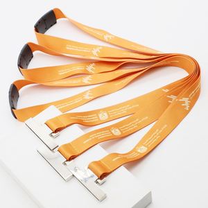 Custom Official Event Promotional Gift Lanyard Safety <b>Buckle</b> Government Staff Metal ID Card Holder Lanyard - Product Image 1
