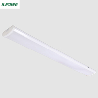 Luminaria LED Comercial IP65 de 2FT/4FT, Tipo Batten, Montaje en Superficie, Iluminación Lineal con CRI 80, 5000K Luz de Día, Carcasa de Hierro, Regulable