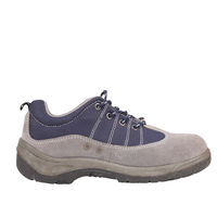 Chaussures de sécurité basses en daim et maille pour chantier, avec embout en acier, semelle intermédiaire anti-perforation en fer, double couche, été, unisexe, usage industriel