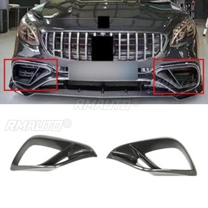 ช่องระบายอากาศกันชนหน้ารถยนต์ทำจากคาร์บอนไฟเบอร์แท้สำหรับ Mercedes Benz S-Class COUPE W217 S63 BR 2018 ชุดแต่งช่องระบายอากาศ - Product Image 1