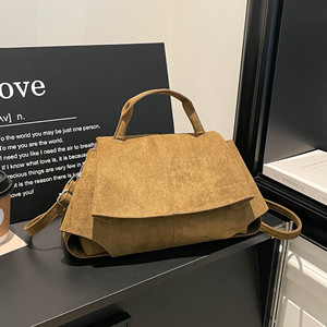 Bolso Tote Retro Casual de Gamuza para Mujer, Diseño Nuevo Invierno 2025, Bolso <span class=keywords><strong>Bandolera</strong></span> Versátil para el Trabajo, de Poliéster - Product Image 2