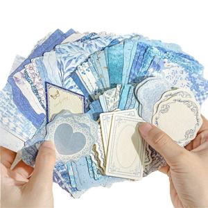 Lot de 100 pièces de matériel de collection de papier non-adhésif style bureau de poste, papillon vintage style Ins, décoratif, basique et polyvalent - Product Image 5