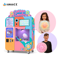 Machine à vendre des barres de sucre automatiques à écran tactile intelligent, production de fleurs de sucre, paiement multiple, service 24h/24, distributeur automatique de barres de sucre
