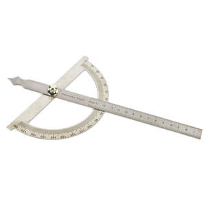 Règle d'angle en acier inoxydable de 14 cm, rapporteur à 180 degrés, jauge graduée pour le travail du bois avec pied à coulisse pour des mesures de précision - Product Image 4