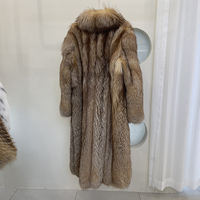 Manteau en fourrure de renard naturelle personnalisé pour femmes, grande taille, long manteau en fourrure de renard arctique