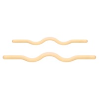 Barre de Pilates incurvée en silicone avec poids pour la gym, barre de musculation ondulée en silicone pour Pilates