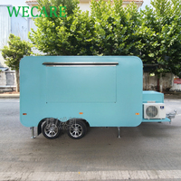 WECARE Remorque de restauration personnalisée pour hamburgers, café, tacos, burritos, barbecue, pizza, snacks, fast-food, entièrement équipée pour les événements