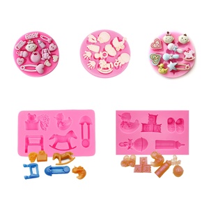 Moldes de Silicona para Pies y Manos de Bebé, Herramienta para Decoración de Pasteles de Chocolate y <span class=keywords><strong>Fondant</strong></span>, Decoración del Hogar, Moldes para Pies - Product Image 1