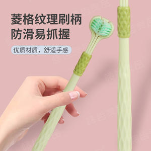 Brosse à dents manuelle 3D pour adultes, à poils souples à trois faces, lot de 5, enrichie en dopamine, pour usage domestique, vente en gros via le commerce électronique en direct - Product Image 2