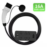 Déchargeur Premium Type 2 UE V2L à puce intelligente rapide pour véhicules électriques, kit d'alimentation d'urgence pour camping, extérieur et secours en cas de panne de courant