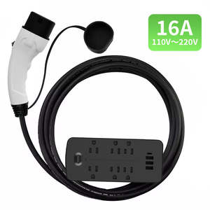 Déchargeur Premium Type 2 UE V2L à puce intelligente rapide pour véhicules électriques, kit d'alimentation d'urgence pour <span class=keywords><strong>camping</strong></span>, extérieur et secours en cas de panne de courant - Product Image 1