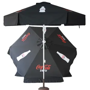 2024 nouveau parasol de coca publicitaire, parapluie extérieur de cola promotionnel, parapluie de parapluie de parasol