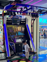Machine de danse musicale d'arcade à monnayeur en métal et acrylique, en promotion
