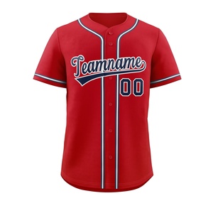 Eco-Friendly Sublimation <b>Baseball</b> Jerseys Custom Double Stitched 100% Cotton Knitted Breathable Quick Dry - Product Image 6