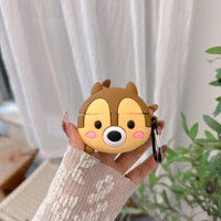 Nouvelle Housse d'écouteurs en silicone TPU personnalisable et écologique, motif animal de dessin animé, pour usage quotidien
