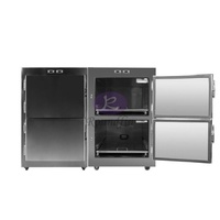 Réfrigérateur mortuaire standard 4 corps en acier inoxydable SUS304 pour projet de morgue d'hôpital général