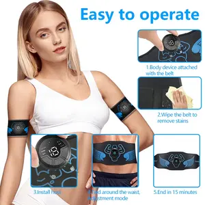 Nouveau Rechargeable Muscle Stimulant Ab Toner ems abs stimulateur taille ceinture de massage abdominal