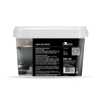 Peinture murale intérieure décorative de qualité italienne en acrylique Cemento Grigio N.5, revêtement liquide, protection, application facile, prête à l'emploi