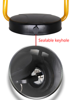 Barrière de stationnement automobile étanche Zento jaune avec télécommande, anti-collision, pour protéger les places de stationnement privées