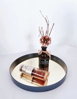 Présentoir rond en fer, décoration pour la maison, miroir, plateau à parfum pour commode, organiseur de bijoux