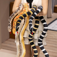 Peluche serpent douce peluche personnalisée Nouvelle simulation d'animal Grande peluche serpent