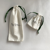 Sacs de rangement pour parfum, maquillage, cadeaux, impression personnalisée du logo, petits sacs en coton et lin avec cordon de serrage, pochette à bijoux, trousse de maquillage avec ruban