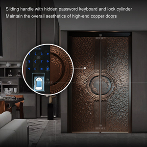 Nature Inspired Relief Hand <strong>Polished</strong> Pure Copper Entry <strong>Door</strong> Elegant Main Gate Artisan Made Solid Copper Front <strong>Door</strong> - Product Image 6