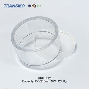 150-210ml Emballage cosmétique de luxe écologique en PET, pots cosmétiques blancs rechargeables, flacon de soin de la peau, pot personnalisé - Product Image 6