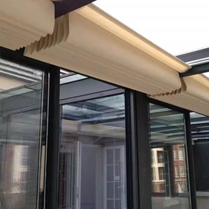 Personnalisé Moderne Électrique Maison Jardin Télescopique Vague Pare-Soleil <span class=keywords><strong>Filet</strong></span> Piscine Couverture Solaire Pergola Auvent Extérieur Store Roulant - Product Image 5