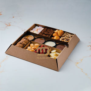 Pyramide de Ramadan arabe personnalisée boîte de nourriture pour pâturage boulangerie <span class=keywords><strong>halal</strong></span> collation dessert pâtisserie friandise pyramide emballage empilable Kraft - Product Image 2