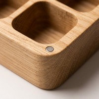 Boîte à pilules en bois de luxe Landy, organiseur de médicaments hebdomadaire 7 jours, boîte de rangement portable pour vitamines et compléments alimentaires, logo personnalisé