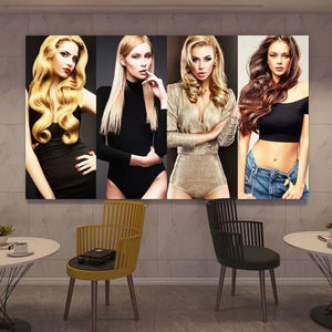 ZHIHAI PVC estampado hermosa dama <span class=keywords><strong>corte</strong></span> <span class=keywords><strong>de</strong></span> <span class=keywords><strong>pelo</strong></span> tienda decoración alta calidad tela regulable caja <span class=keywords><strong>de</strong></span> luz - Product Image 4