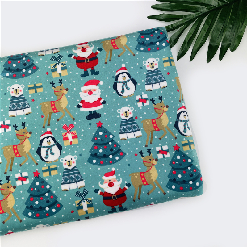 Top textiles 100% polyester double sided minky fabric baby blanket