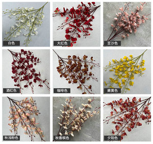 M1267 all'ingrosso di plastica artificiale <span class=keywords><strong>fiori</strong></span> di orchidea <span class=keywords><strong>fiori</strong></span> di seta orchidea artificiale orchidea decorazione - Product Image 5